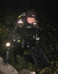 Nachttauchen im Attersee